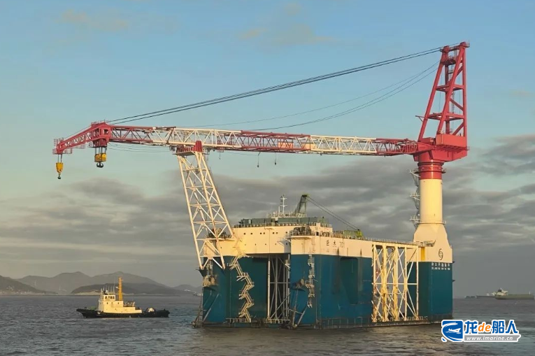“万吨级”海上风机安装船“巨杰701”轮到位服务浙江在建最大海上风电项目