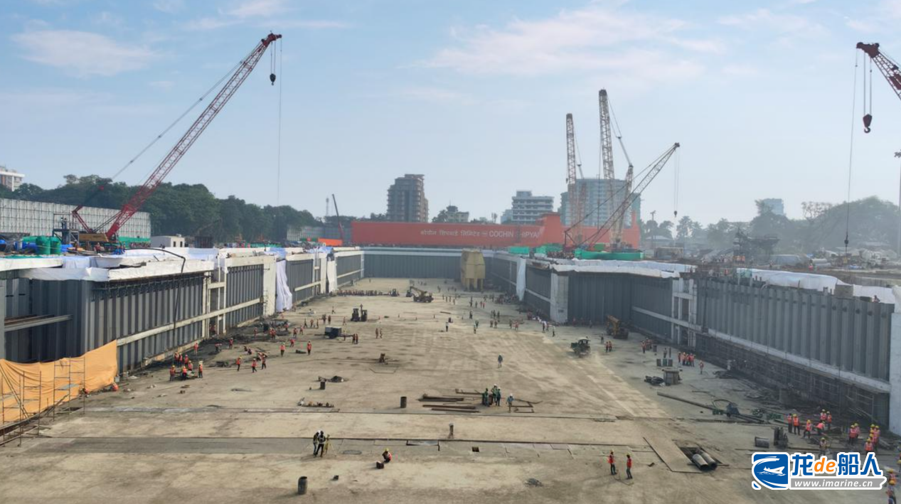 总理揭幕！印度科钦船厂新建船坞和国际修船中心建成